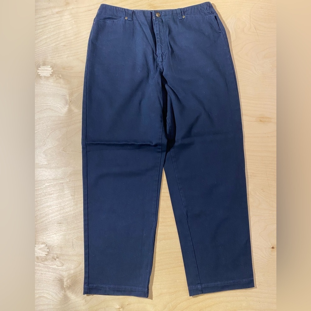 Liz Claiborne Crazy Horse Deep Blue Chinos 14 (QE)